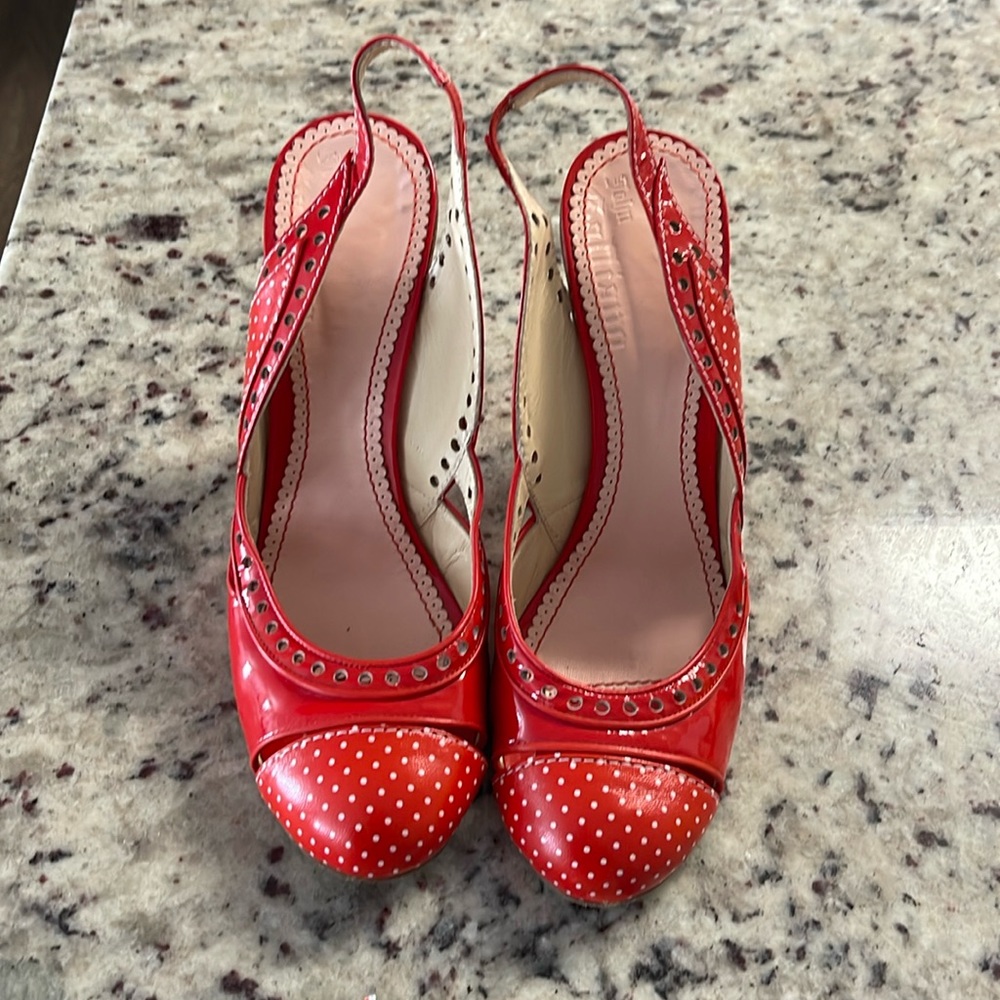 John Galliano red heels- size 41